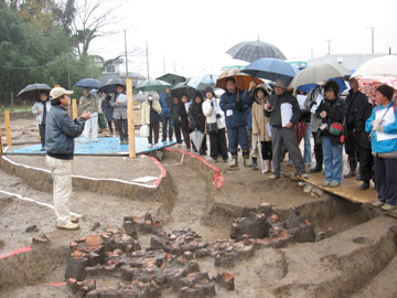 富田後遺跡：遺跡の案内（周溝遺構）