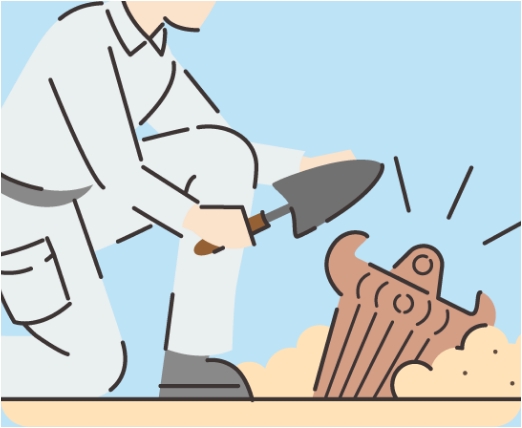 ただいま発掘中！